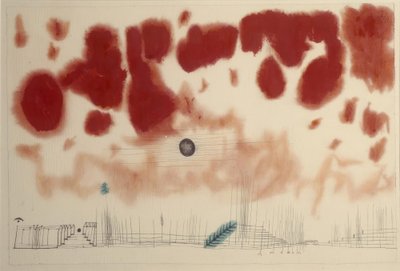 ホウ素上の雲 作： Paul Klee